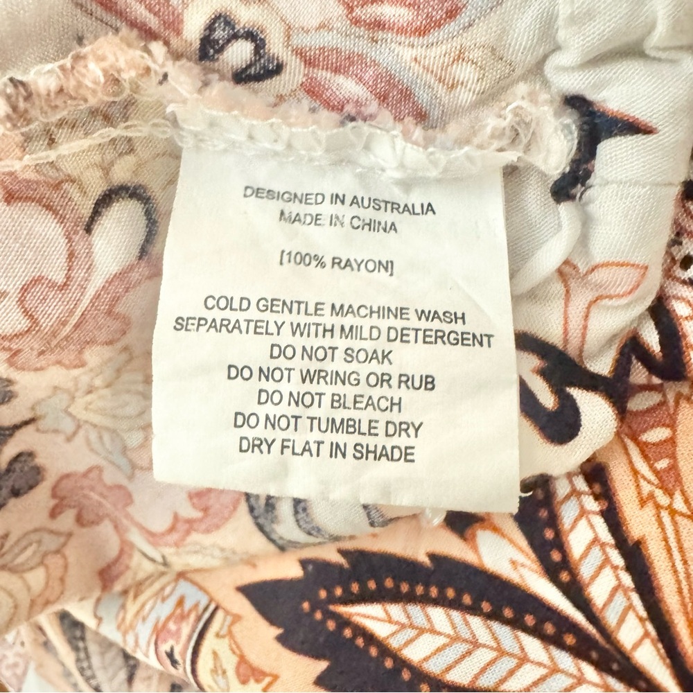 Abel The Label Charlotte Floral Maxi Halter Dress XS Anthropologie Boho Rayon - Picture 12 of 12